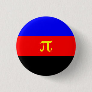 Knop Polyamoire vlag Ronde Button 3,2 Cm