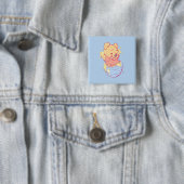 Knop Pooh Vierkante Button 5,1 Cm (In situ)