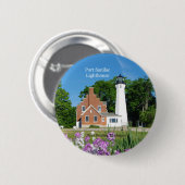 Knop Port Sanilac Lighthouse Ronde Button 5,7 Cm (Voorkant /achterkant)