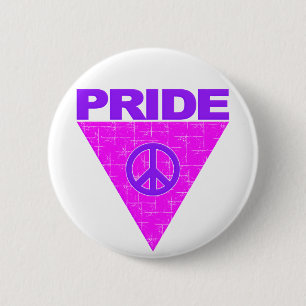 Knop Pride driehoek Ronde Button 5,7 Cm