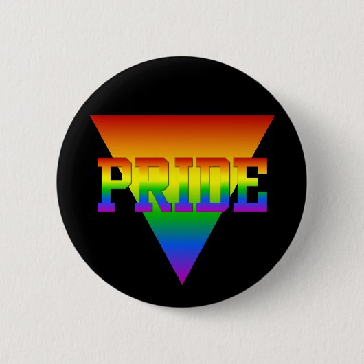 Knop Pride driehoek Ronde Button 5,7 Cm (Voorkant)