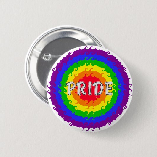 Knop Pride Ronde Button 5,7 Cm (Voorkant /achterkant)