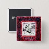 Knop Puccini/badge Vierkante Button 5,1 Cm (Voorkant /achterkant)