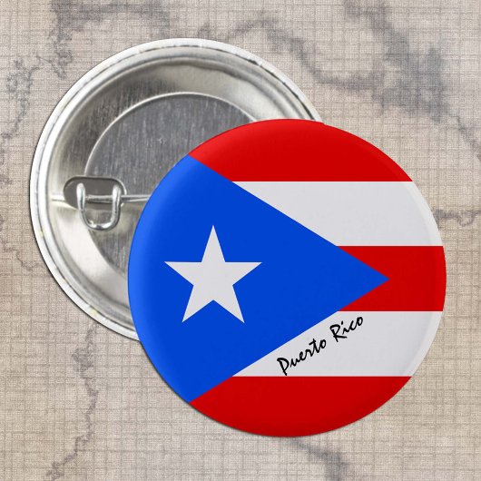 knop Puerto Rico, patriottische Puerto Ricaanse vl Ronde Button 3,2 Cm