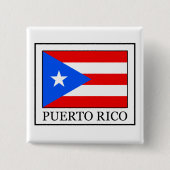 Knop Puerto Rico Vierkante Button 5,1 Cm (Voorkant)