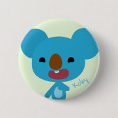 Knop Qkids Koby Koala Ronde Button 5,7 Cm (Voorkant)
