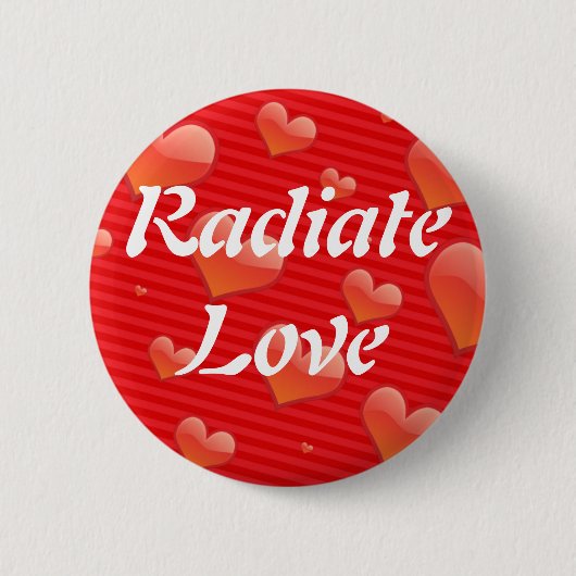 Knop Radiate Love Ronde Button 5,7 Cm (Voorkant)