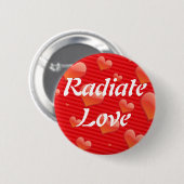 Knop Radiate Love Ronde Button 5,7 Cm (Voorkant /achterkant)
