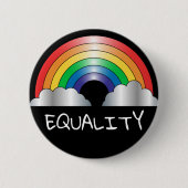 Knop Rainbow EQUALITY Ronde Button 5,7 Cm (Voorkant)