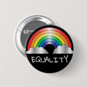 Knop Rainbow EQUALITY Ronde Button 5,7 Cm (Voorkant /achterkant)