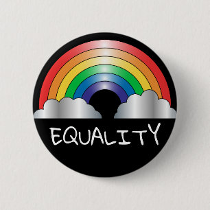 Knop Rainbow EQUALITY Ronde Button 5,7 Cm
