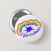 Knop Rainbow Farts Ronde Button 5,7 Cm (Voorkant /achterkant)