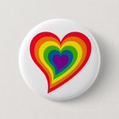 knop Regenbooghart Ronde Button 5,7 Cm (Voorkant)
