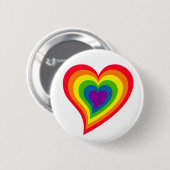 knop Regenbooghart Ronde Button 5,7 Cm (Voorkant /achterkant)