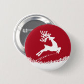 Knop Reindeer pompen Ronde Button 5,7 Cm (Voorkant /achterkant)