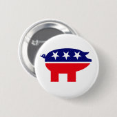 Knop Republican Pig Ronde Button 5,7 Cm (Voorkant /achterkant)