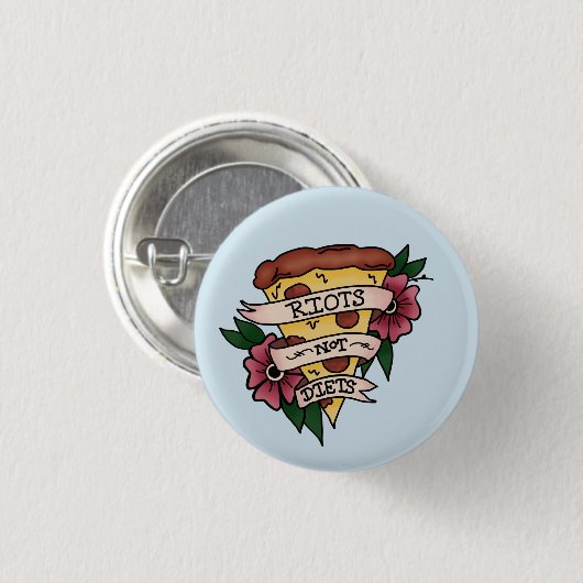 Knop Riots niet Diets Ronde Button 3,2 Cm (Voorkant /achterkant)
