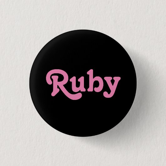 Knop Robijn Ronde Button 3,2 Cm (Voorkant)