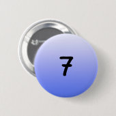 knop rond blauw nummer zeven ronde button 5,7 cm (Voorkant /achterkant)