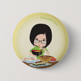 knop Rooster-feesten Ronde Button 5,7 Cm