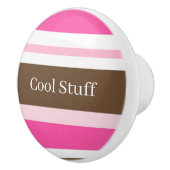 Knop Roze Bruin Wit Streep (Rechts)