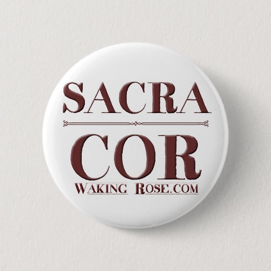 Knop Sacra Cor Ronde Button 5,7 Cm (Voorkant)