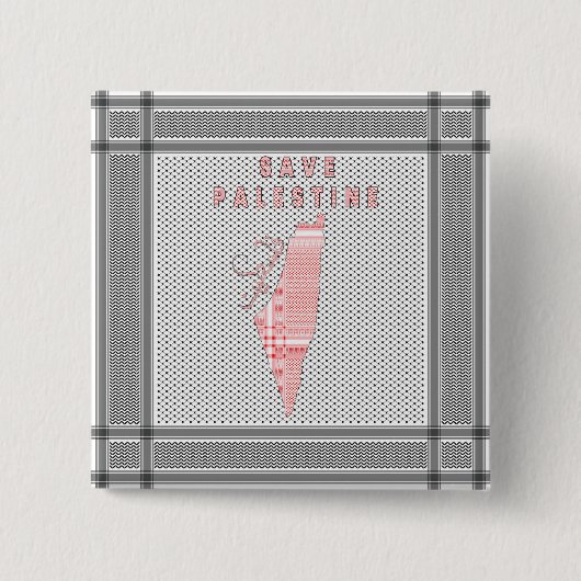 Knop Save Palestine - Palestinian Pin Button (Voorkant)