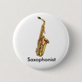 Knop Saxophone Ronde Button 5,7 Cm (Voorkant)