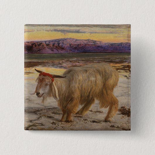 Knop Scapegoat van de Jacht Vierkante Button 5,1 Cm (Voorkant)