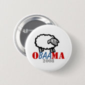 Knop schapen van oBAAma Ronde Button 5,7 Cm (Voorkant /achterkant)