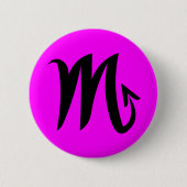 Knop Scorpio magenta Ronde Button 5,7 Cm (Voorkant)