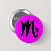 Knop Scorpio magenta Ronde Button 5,7 Cm (Voorkant /achterkant)