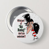 Knop "Scrooge" Ronde Button 7,6 Cm (Voorkant /achterkant)
