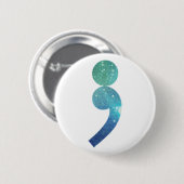 knop Semicolon Ronde Button 5,7 Cm (Voorkant /achterkant)