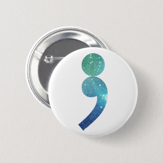 knop Semicolon Ronde Button 5,7 Cm (Voorkant /achterkant)