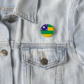 Knop Sergipe, Braziliaanse staatsvlag Ronde Button 3,2 Cm (In situ)