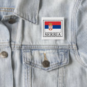 Knop Servië Vierkante Button 5,1 Cm (In situ)