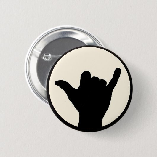 Knop Shaka Ronde Button 5,7 Cm (Voorkant /achterkant)