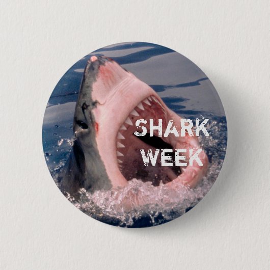 Knop Shark Week Ronde Button 5,7 Cm (Voorkant)