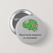 Knop "Short-term memory" (Rond) Ronde Button 5,7 Cm (Voorkant /achterkant)