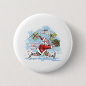 Knop Sinterklaas Ronde Button 5,7 Cm (Voorkant)
