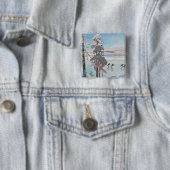 Knop Skaters van Gallen-Kallela Vierkante Button 5,1 Cm (In situ)