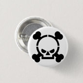 Knop Skull Ronde Button 3,2 Cm (Voorkant /achterkant)