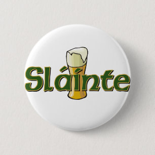 Knop Slainte Ronde Button 5,7 Cm