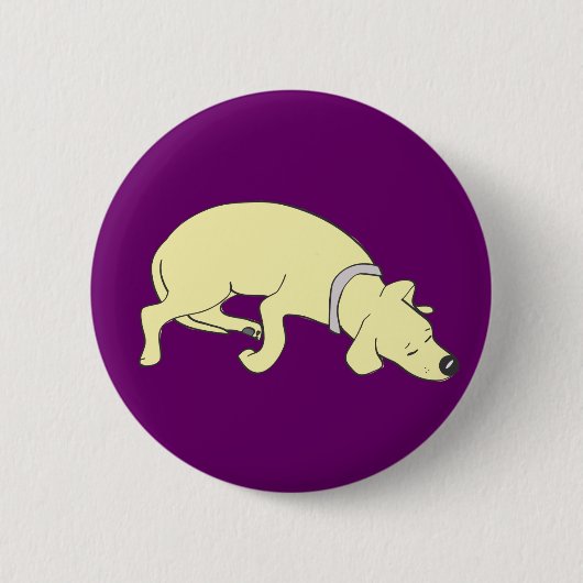 Knop Slapende Luna Ronde Button 5,7 Cm (Voorkant)