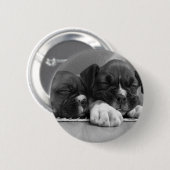 Knop Slapende puppies Ronde Button 5,7 Cm (Voorkant /achterkant)