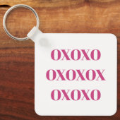 Knop Sleutelhanger - OXOXO (Voorkant)