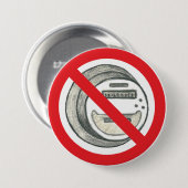 Knop Slimmmeters versperren Ronde Button 7,6 Cm (Voorkant /achterkant)