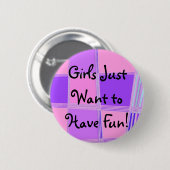 Knop Slumber party! Ronde Button 5,7 Cm (Voorkant /achterkant)