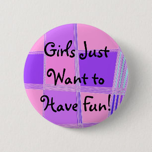 Knop Slumber party! Ronde Button 5,7 Cm